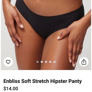 Soma Black Soft Stretch Hipster Panty